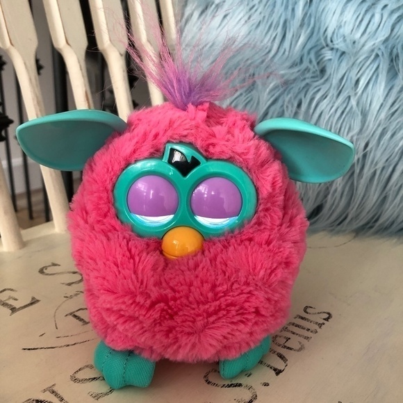 2012 Cotton Candy Furby, Pink Furby, Works well. - Picture 8 of 9